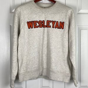 Vintage League Wesleyan University crew neck sweatshirt, Medium